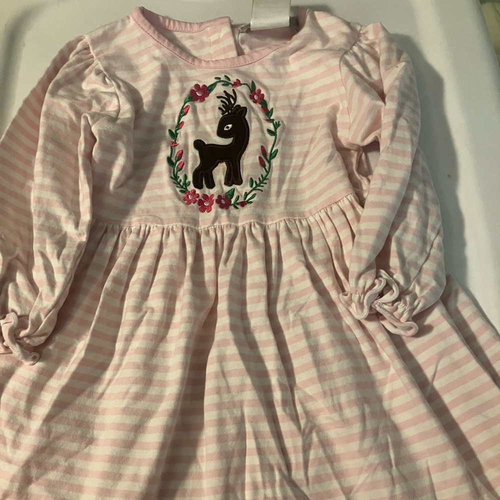 Smocked Polkadot cotton dress. Size 24 months
